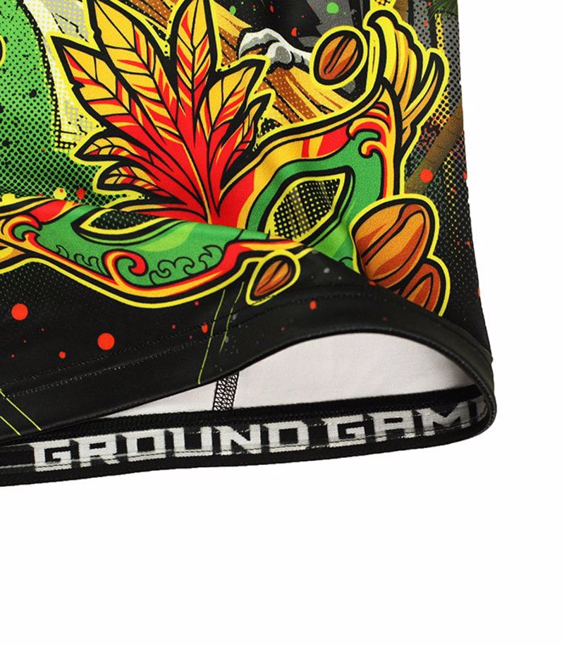 GroundGame Brazil L/S RASHGUARD-Black